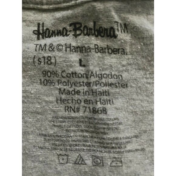 Hanna Barbera Tom Jerry Gray Graphic T-Shirt Large Cotton TV Cartoon Cat Mouse - Picture 6 of 6